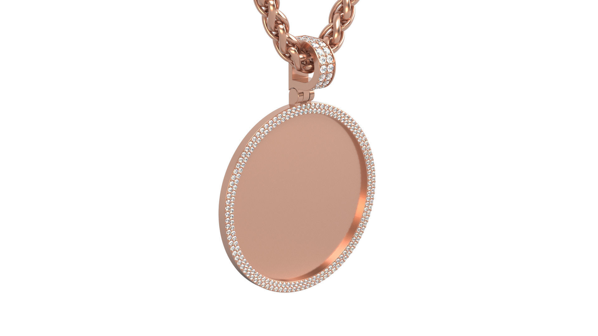 Picture pendant 1-2 inch N 3 3D print model_2
