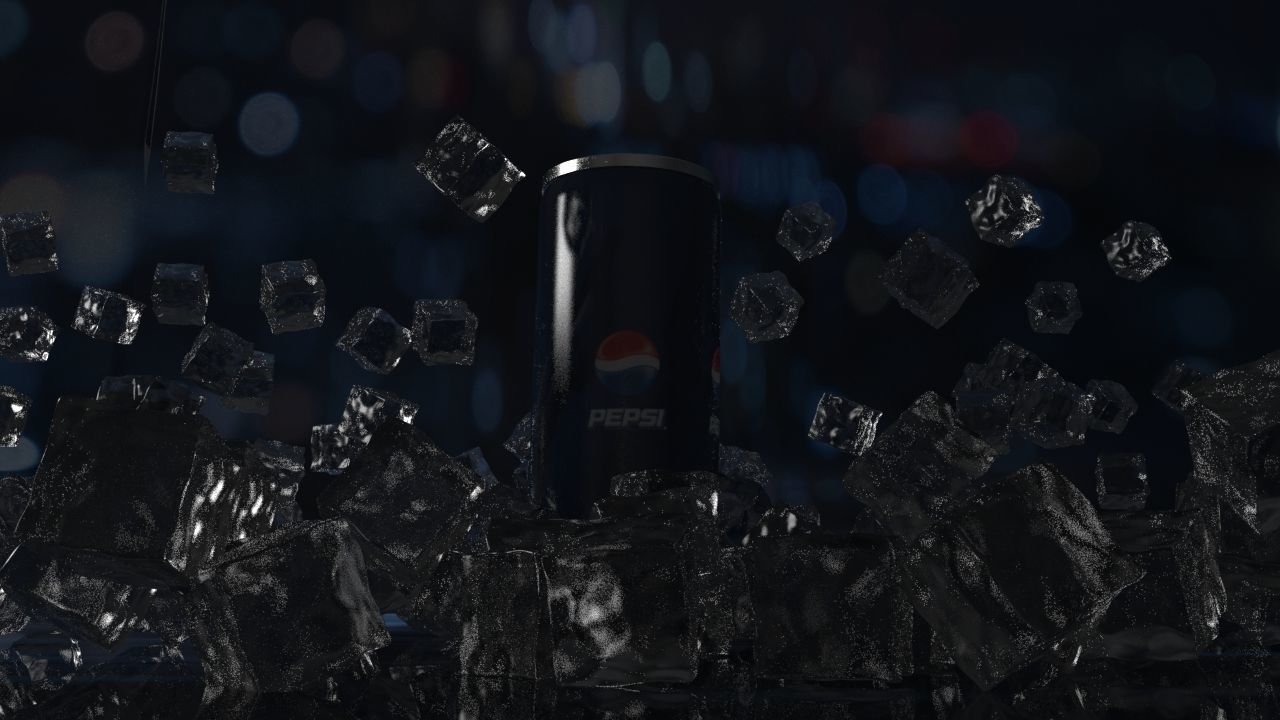 Pepsi Can With Environment 3D model_2