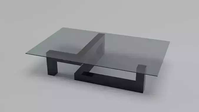 Glass table 3D model