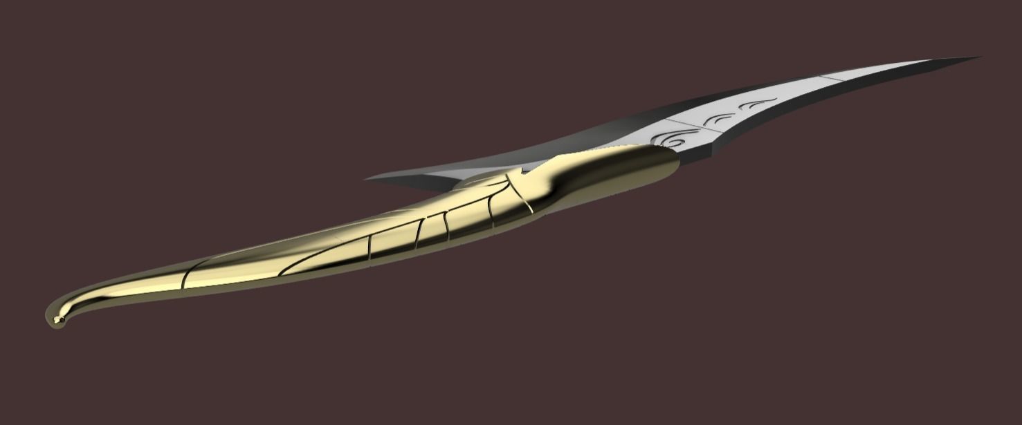 Dragon Age - Isabela dagger 3D print model_3