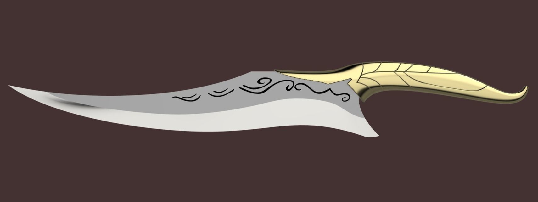 Dragon Age - Isabela dagger 3D print model_4