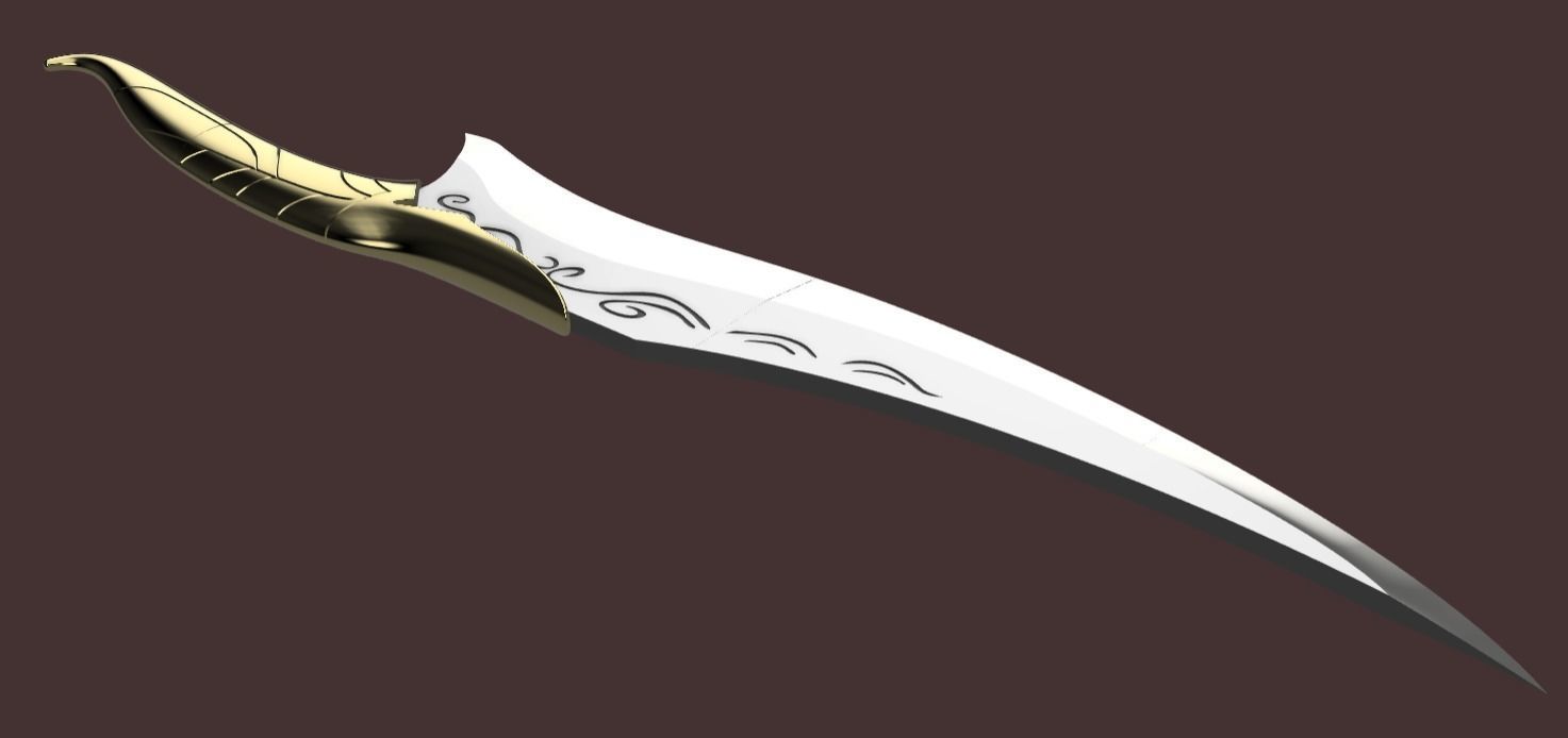 Dragon Age - Isabela dagger 3D print model_2