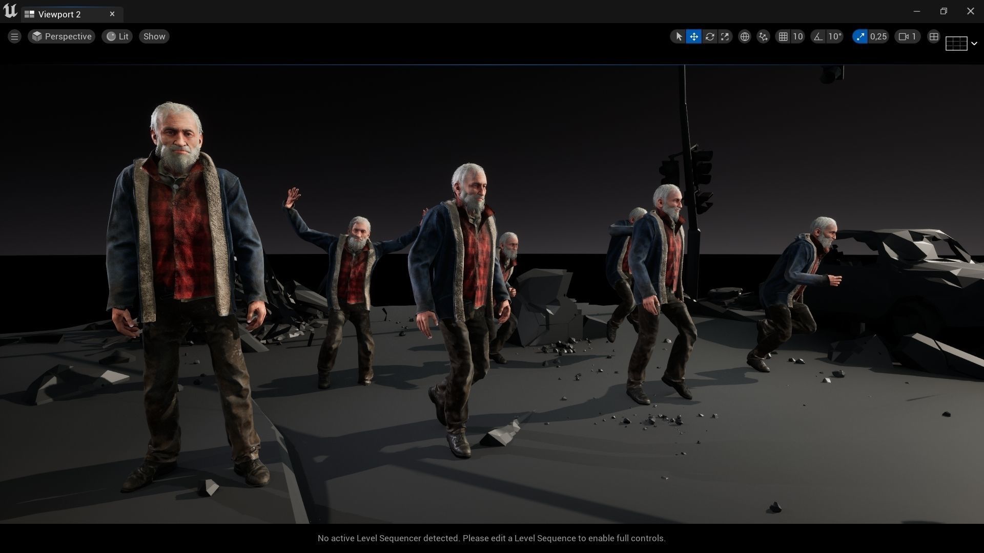 Homeless Person Josh Low-poly 3D model_21