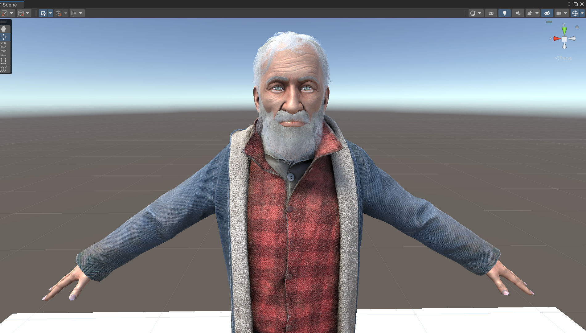 Homeless Person Josh Low-poly 3D model_18