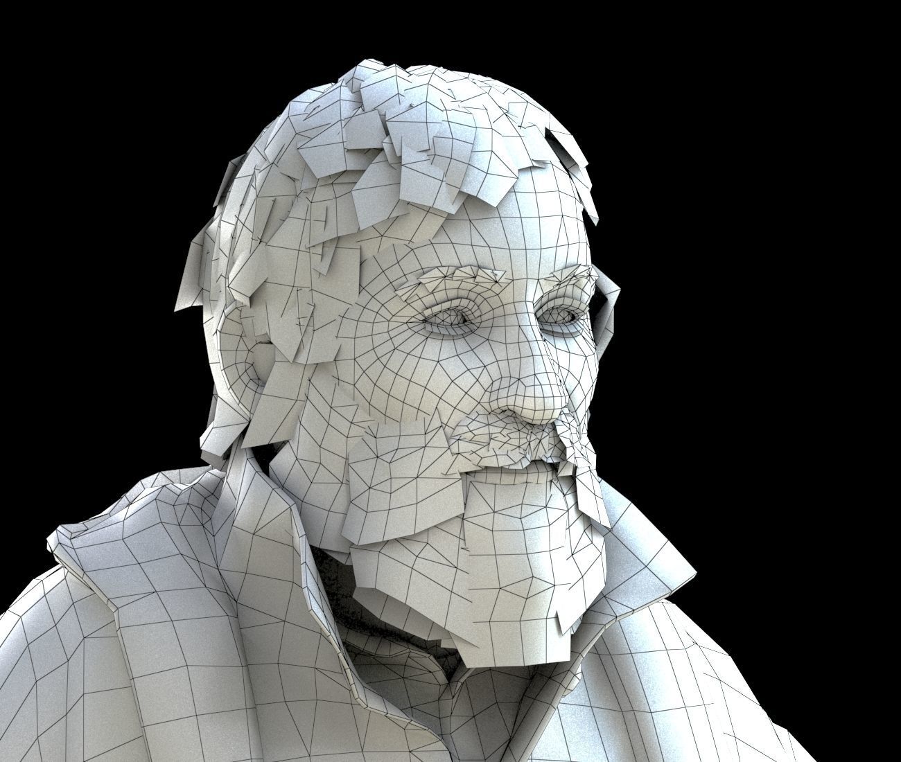 Homeless Person Josh Low-poly 3D model_14