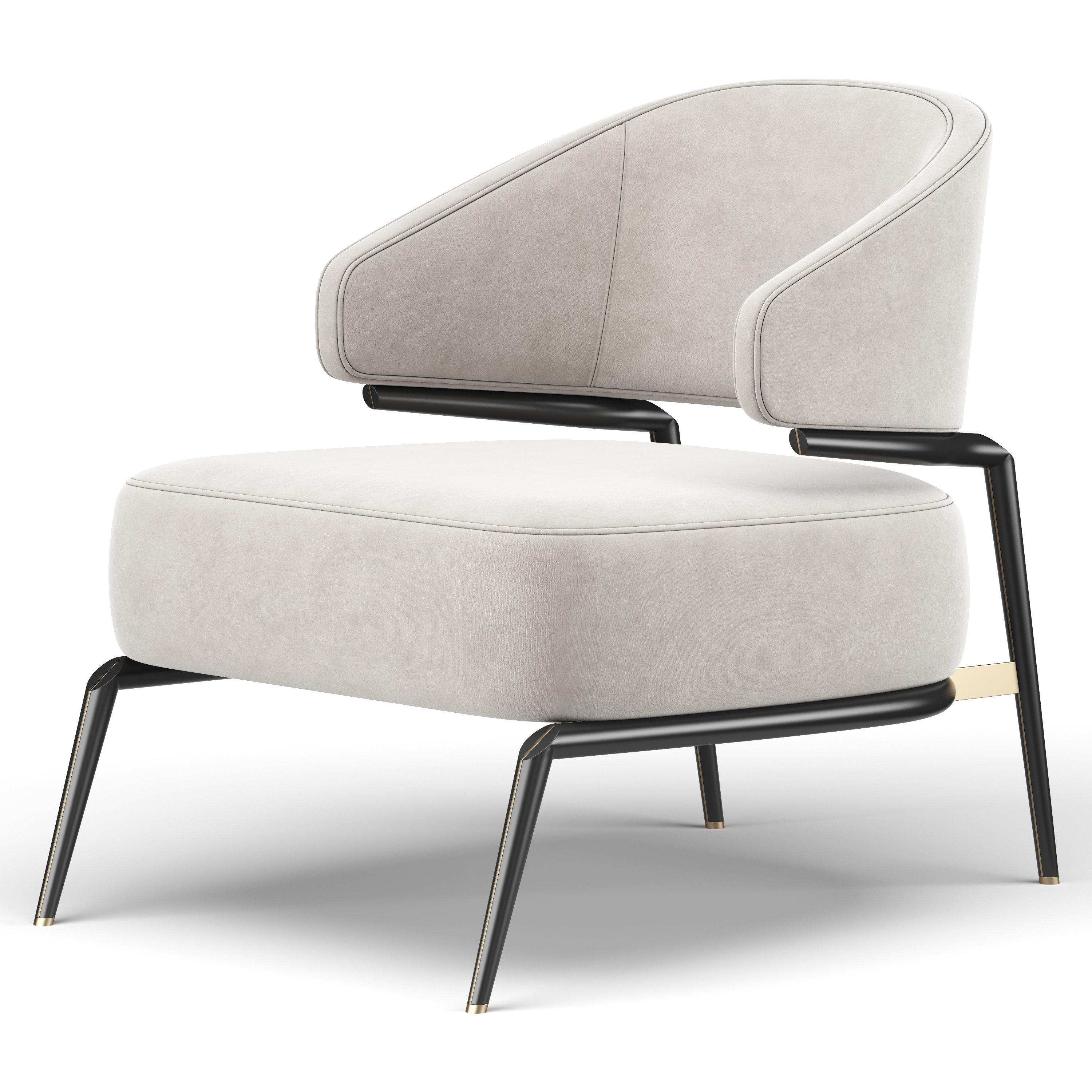 Haines Armchair 3D model_4