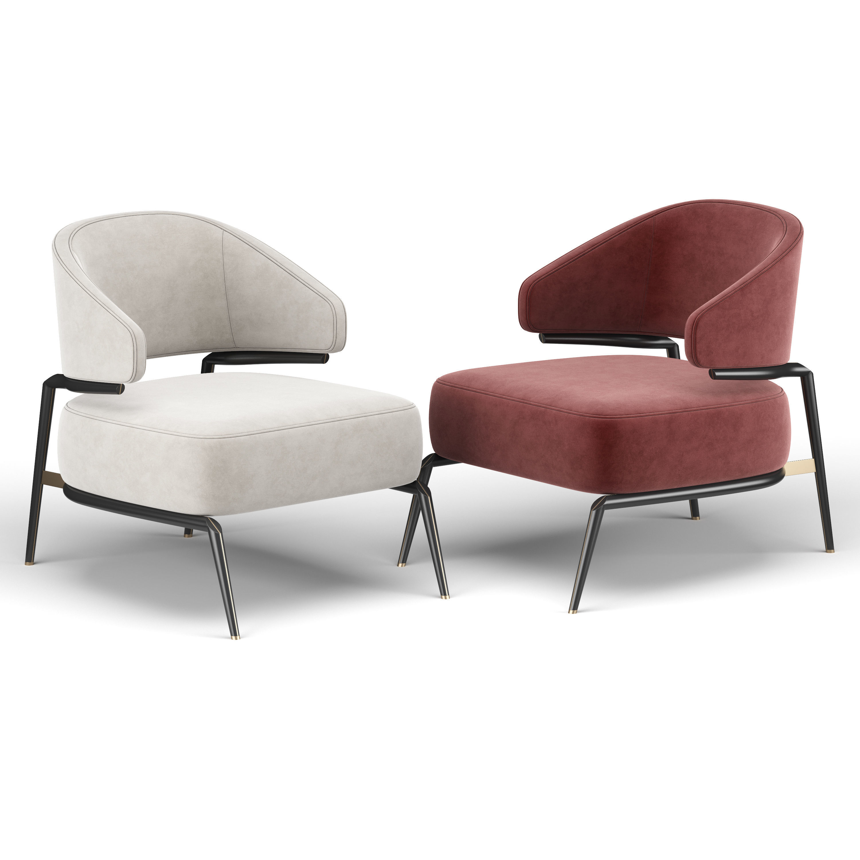 Haines Armchair 3D model_6