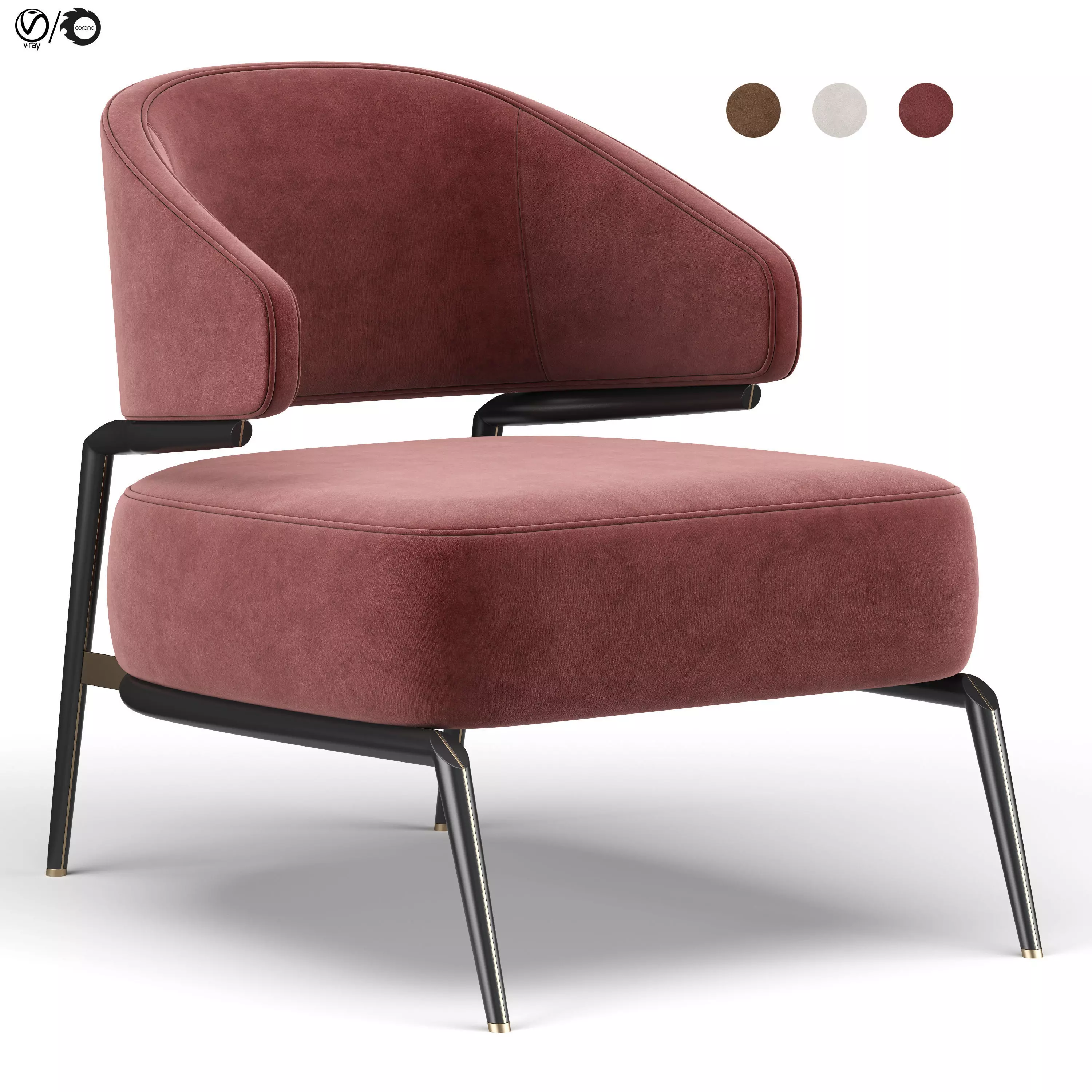 Haines Armchair 3D model_0