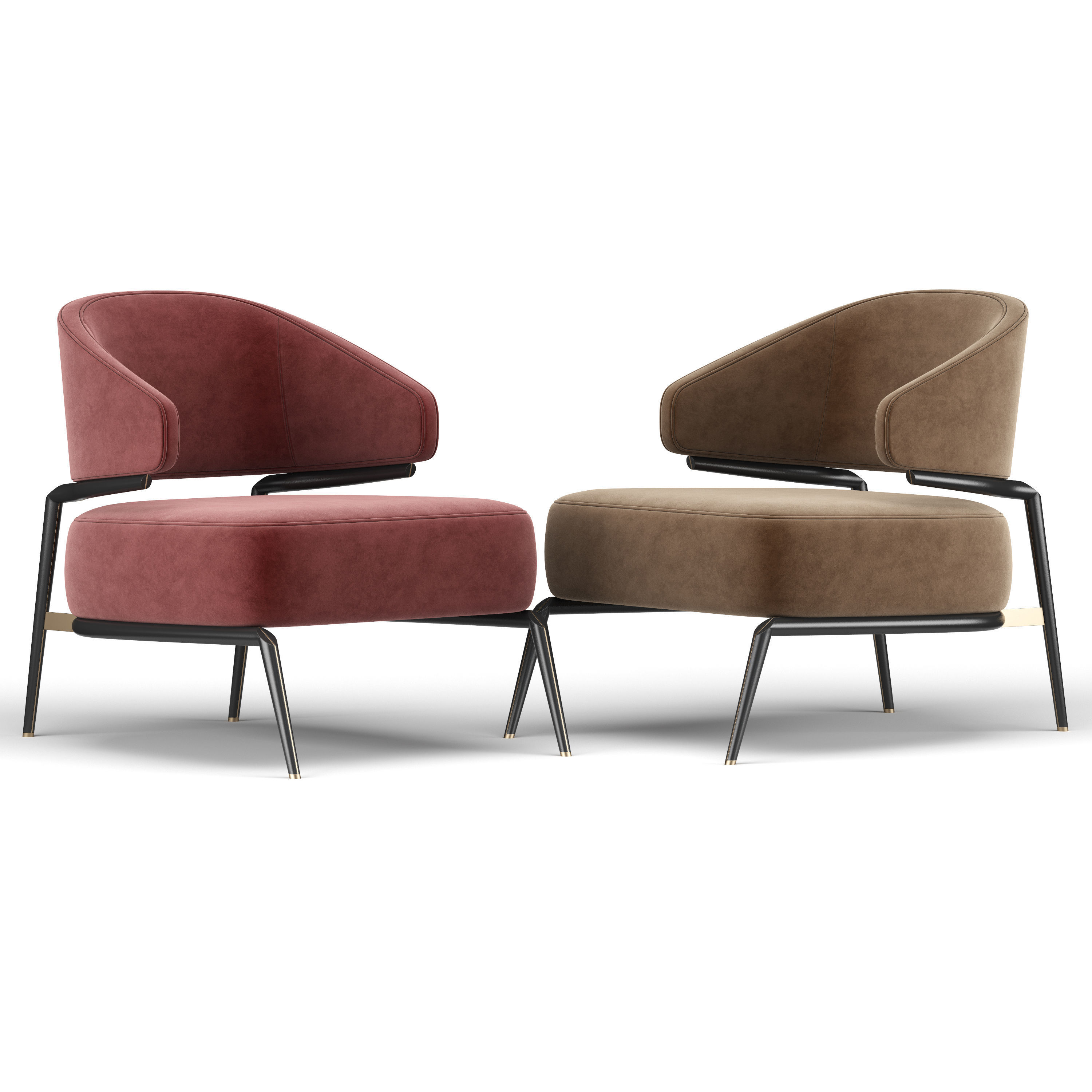 Haines Armchair 3D model_5