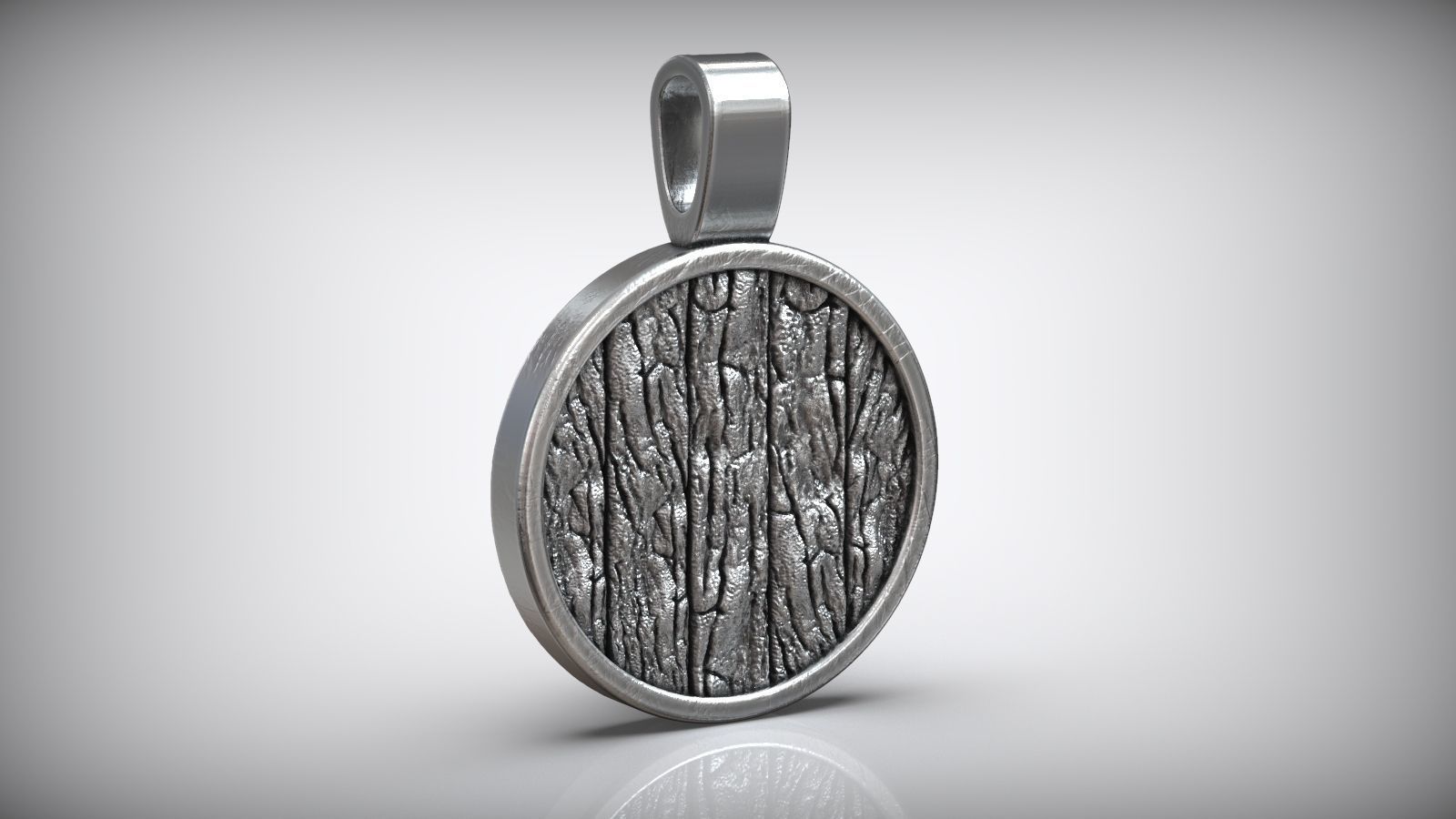 Baribal Black Bear Amulet Pendant 3D print model_3