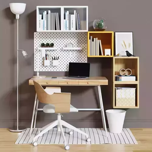 Workplace set with decor IKEA Sk 3