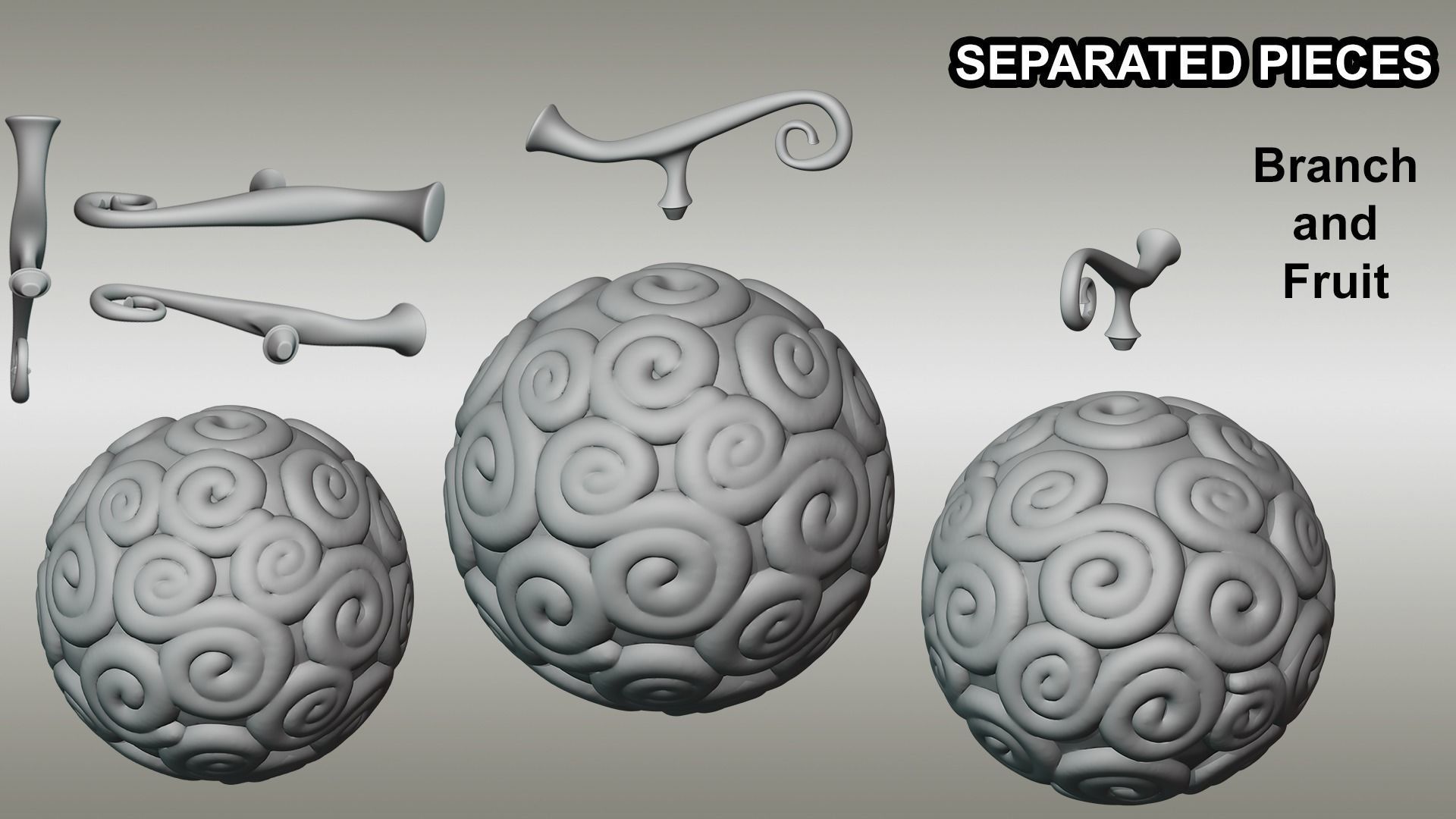 Gomu Gomu no Mi - One Piece 3D print model_3