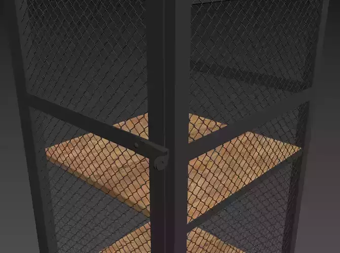 Cage cabinet Mesh-Low Poly