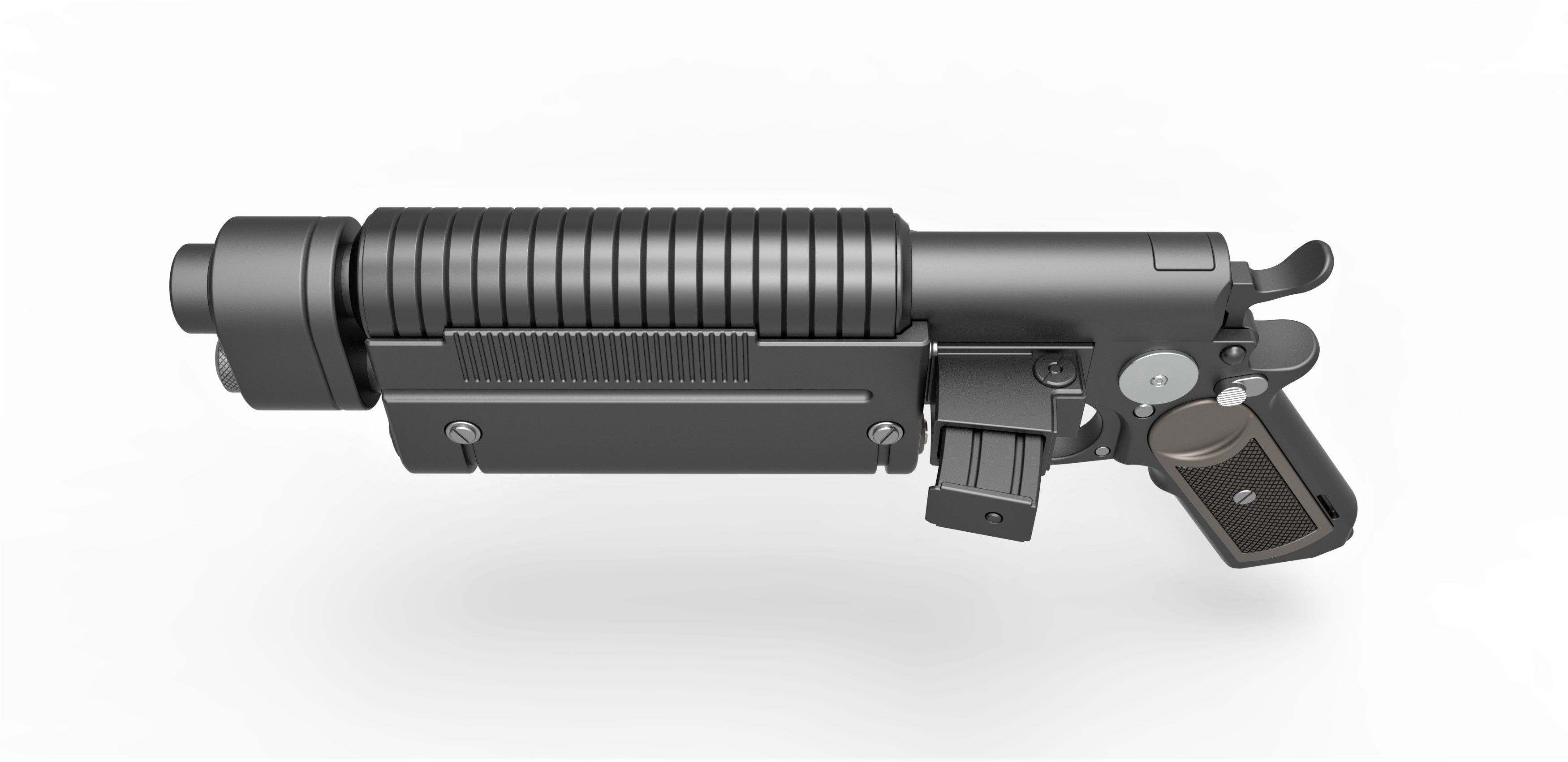 Bryar Pistol K-16 from the game Star Wars Battlefront 3D model_7