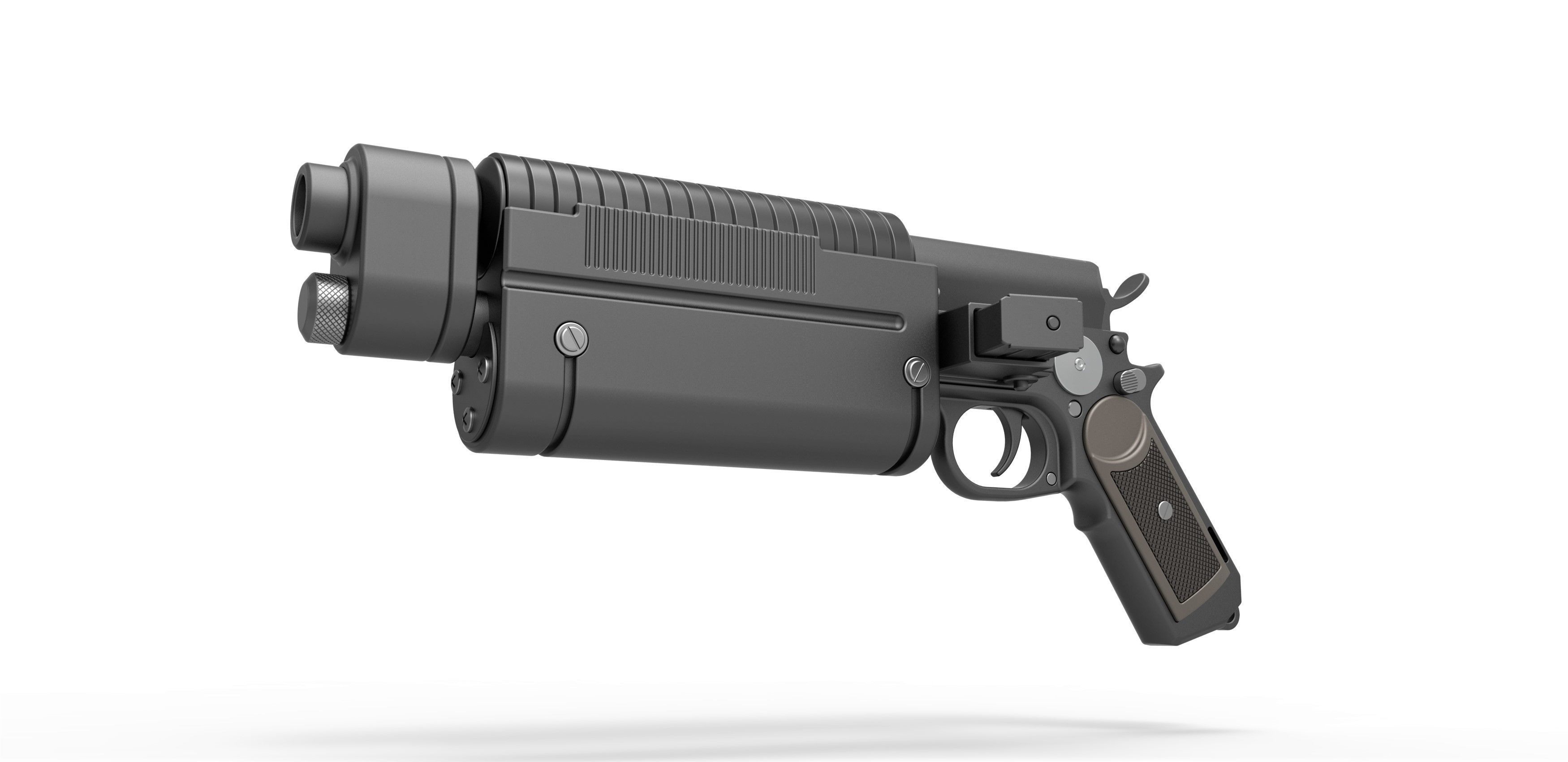 Bryar Pistol K-16 from the game Star Wars Battlefront 3D model_2