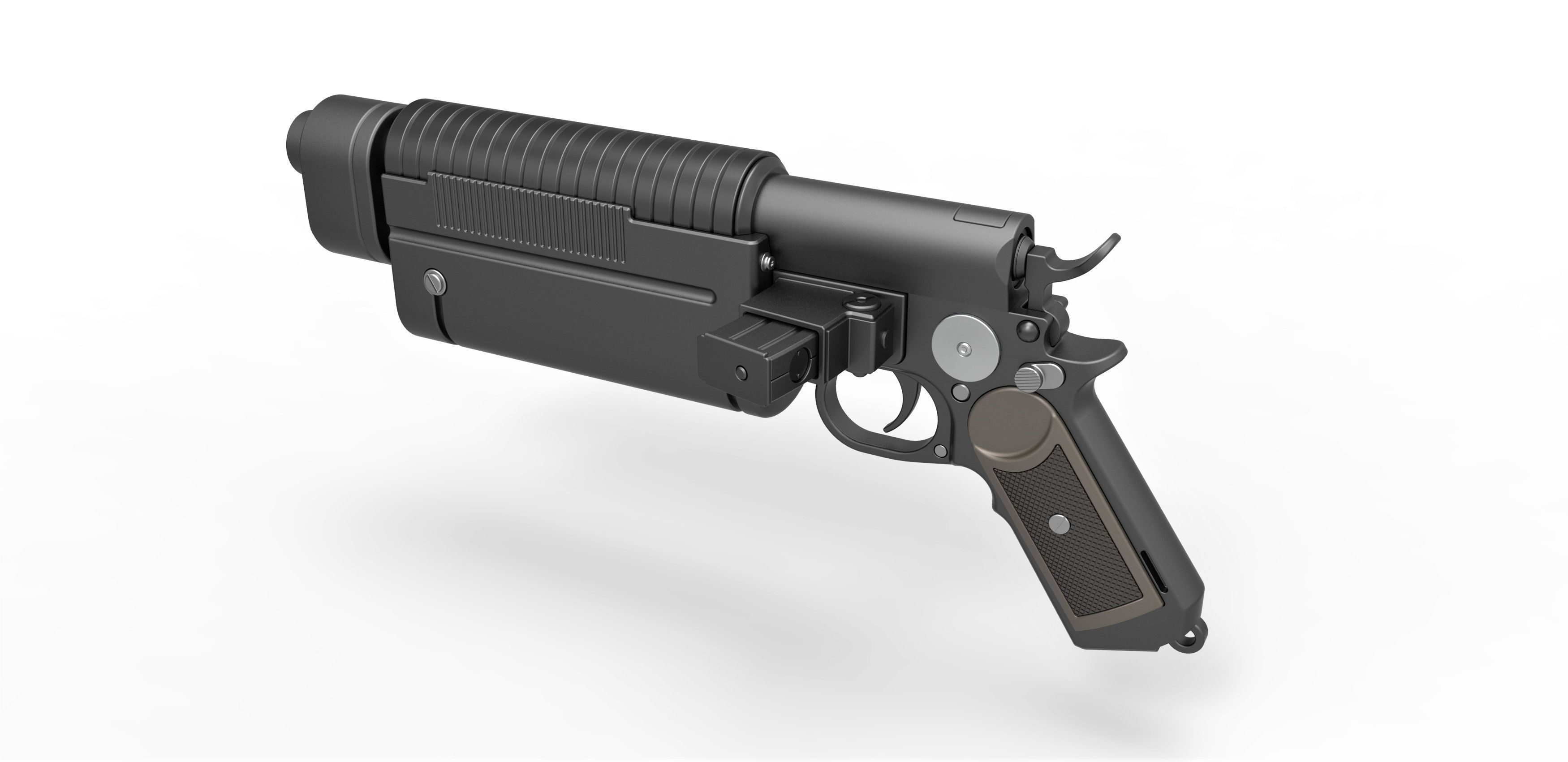 Bryar Pistol K-16 from the game Star Wars Battlefront 3D model_9