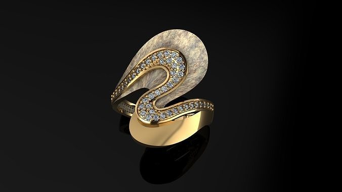ring gold 3D print model