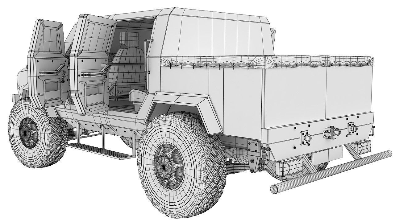 Military vehicle 3D model_11