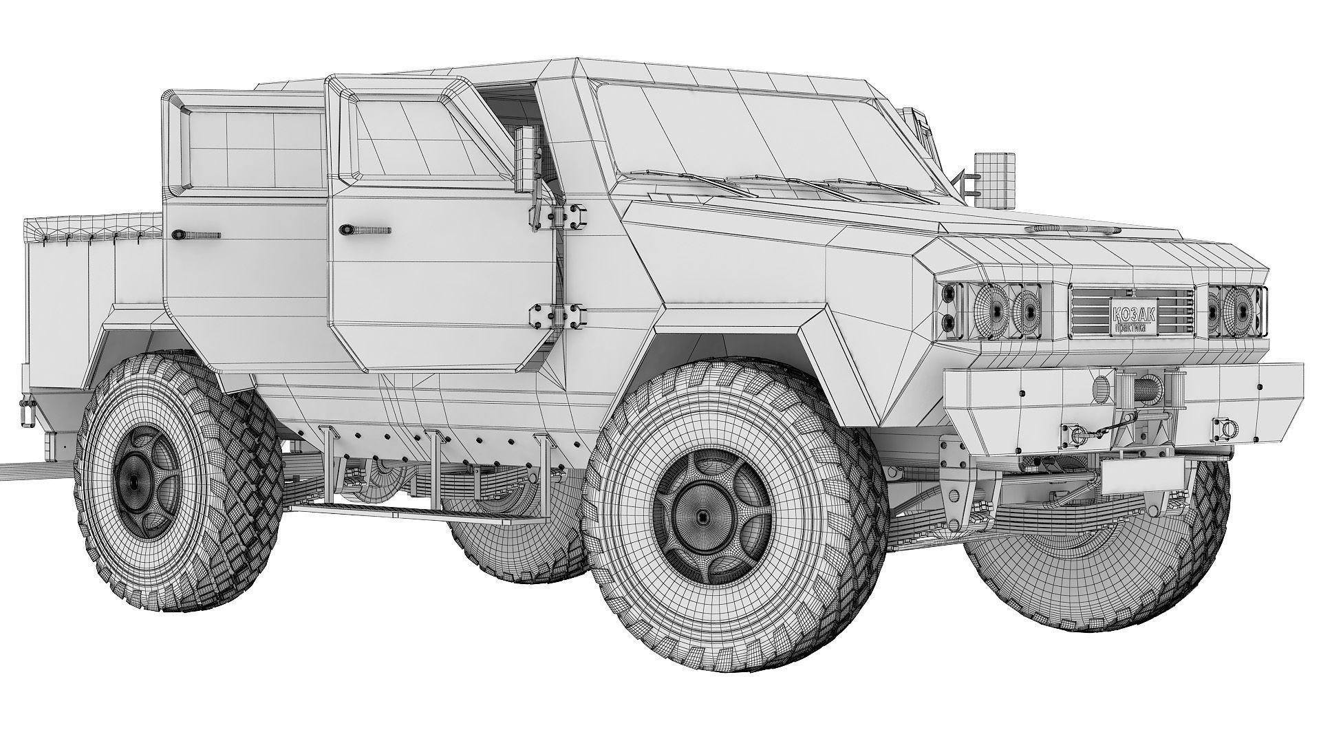 Military vehicle 3D model_1