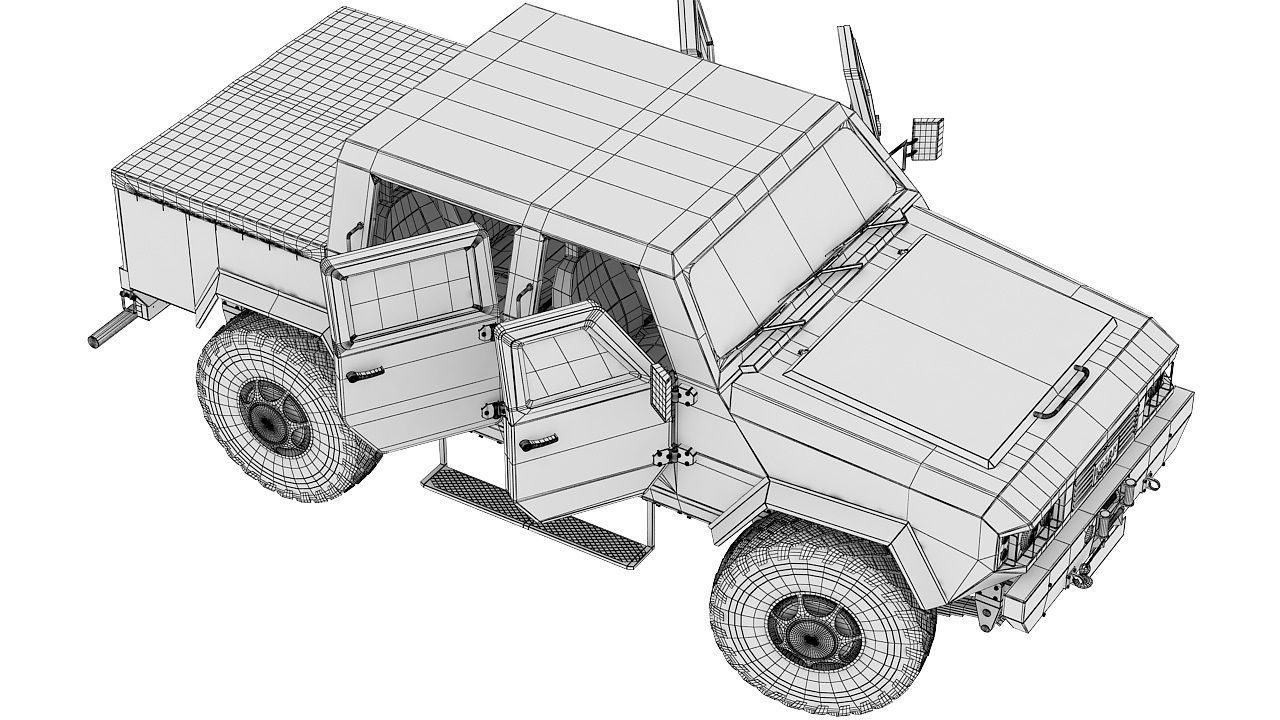 Military vehicle 3D model_9