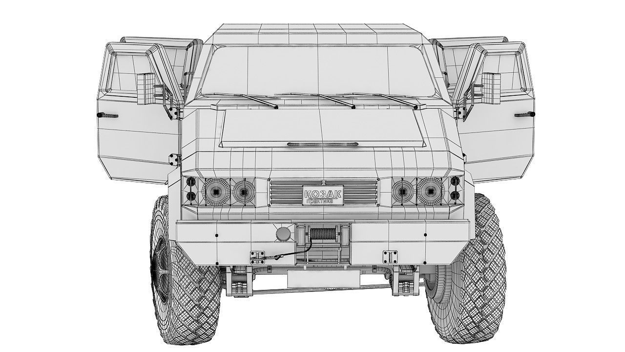 Military vehicle 3D model_3