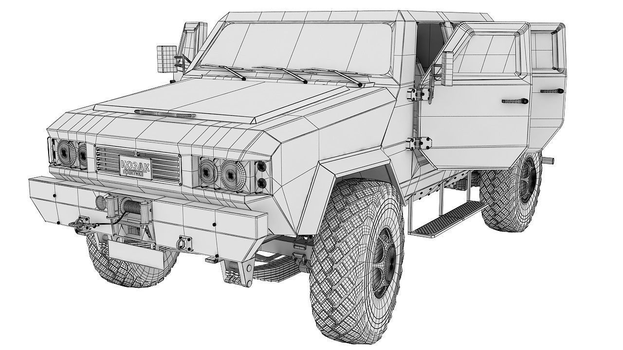 Military vehicle 3D model_14