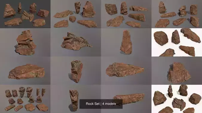 Rock Set rocks in shapes and sizes