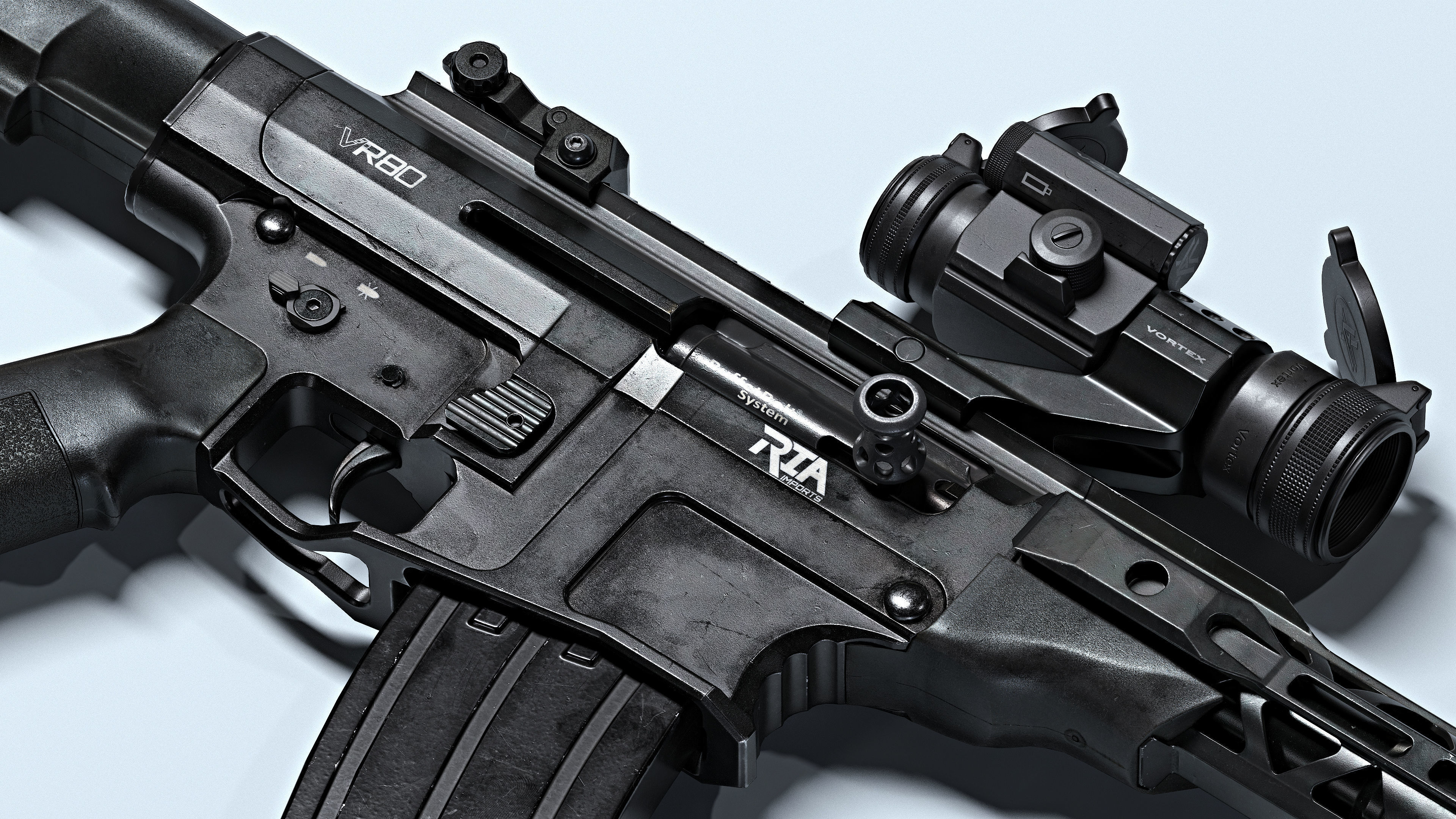 RIA VR80 shotgun Low-poly 3D model_7