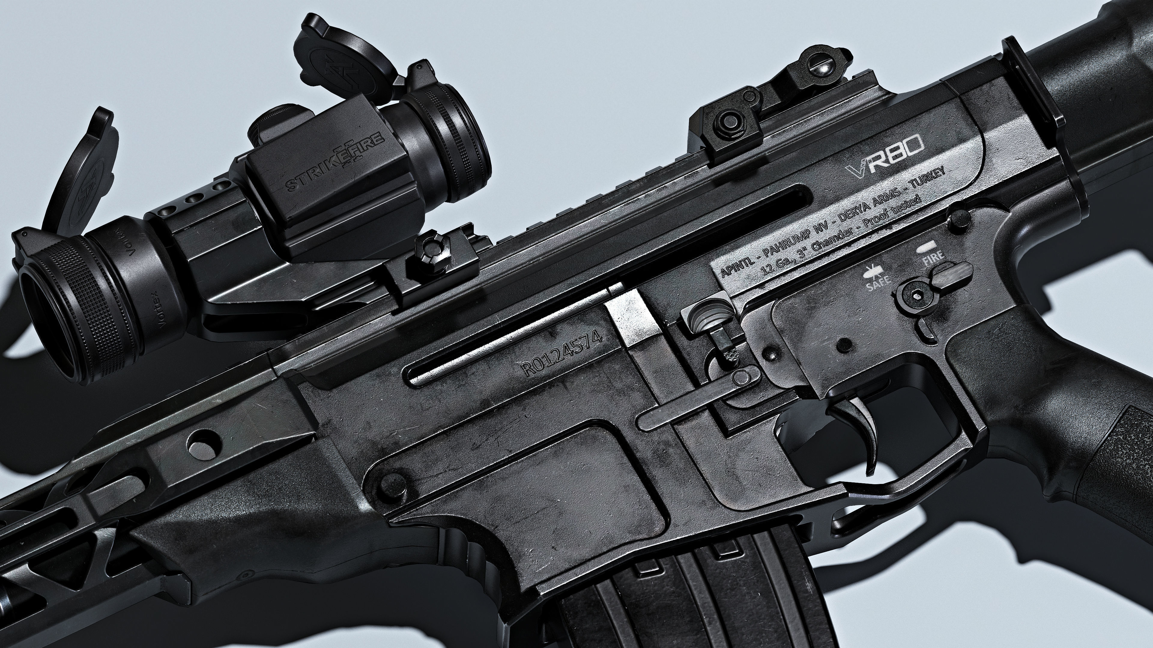 RIA VR80 shotgun Low-poly 3D model_6