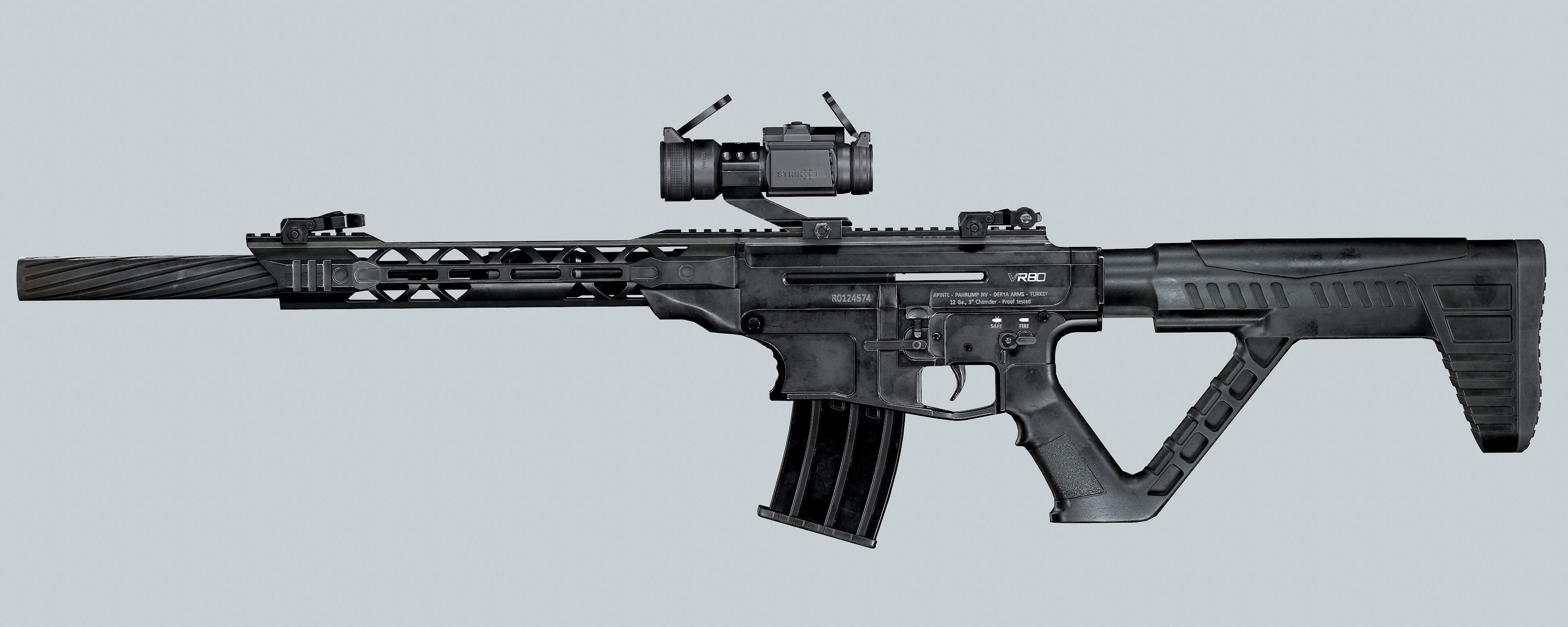 RIA VR80 shotgun Low-poly 3D model_9