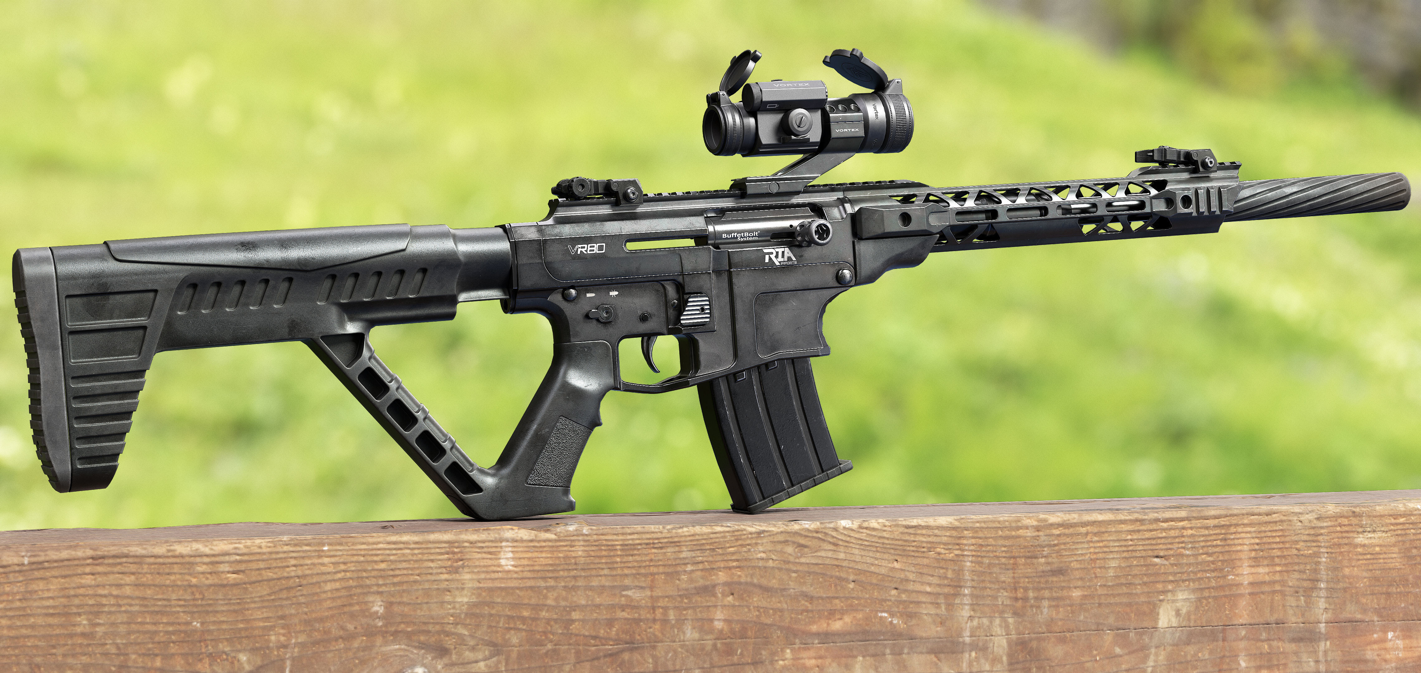 RIA VR80 shotgun Low-poly 3D model_1