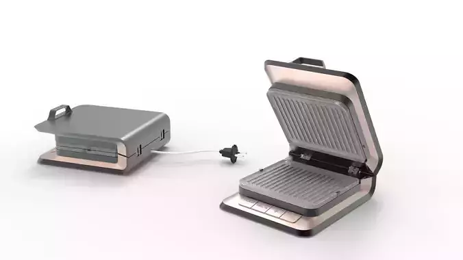 panini grill 3D print model