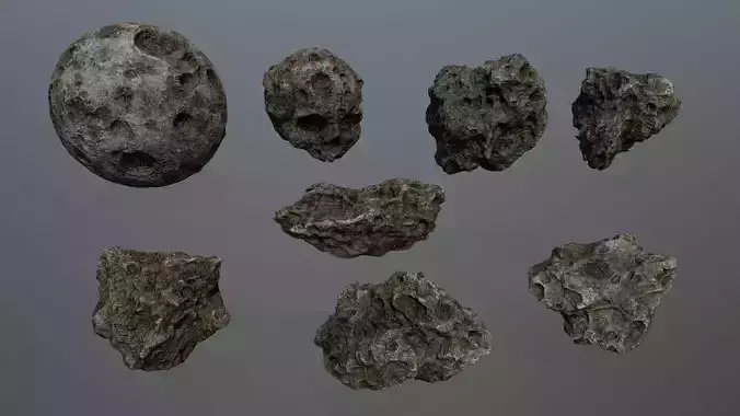 Asteroid Set rock