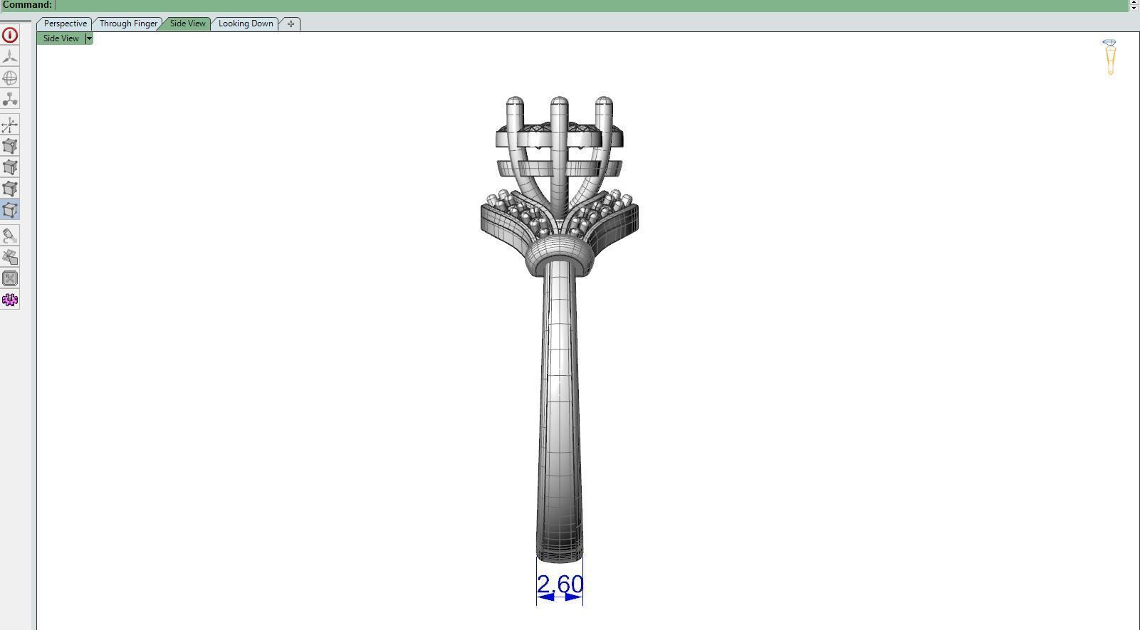 Diamond ring Knot 3D print model_11