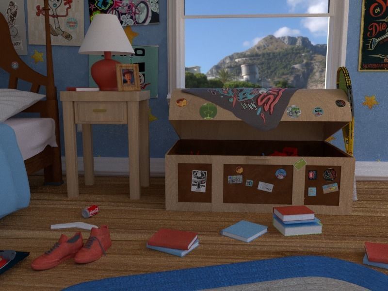  Andys room  - Part 2 3D model_12