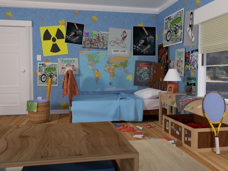 Andys room  - Part 2 3D model_8