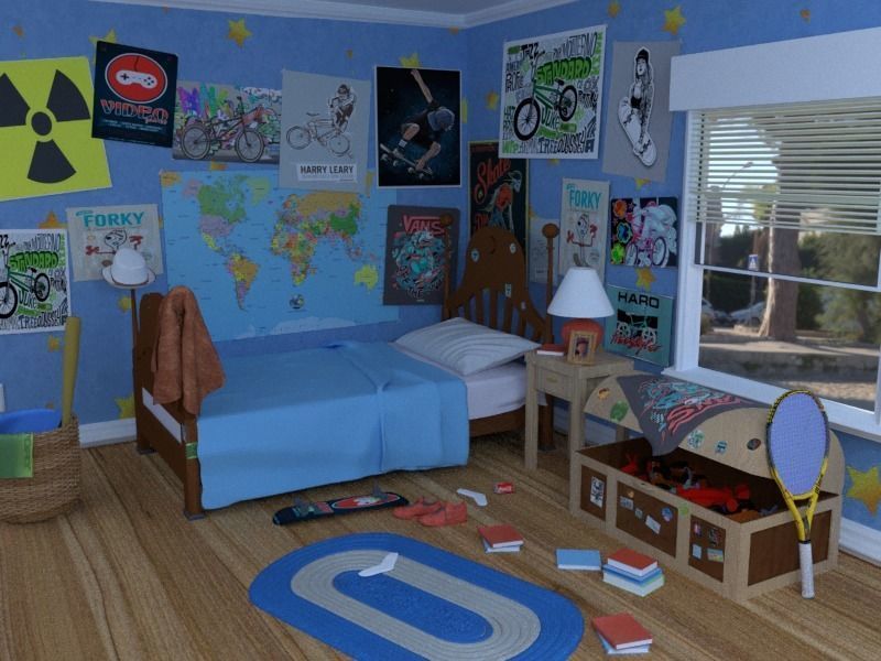  Andys room  - Part 2 3D model_5