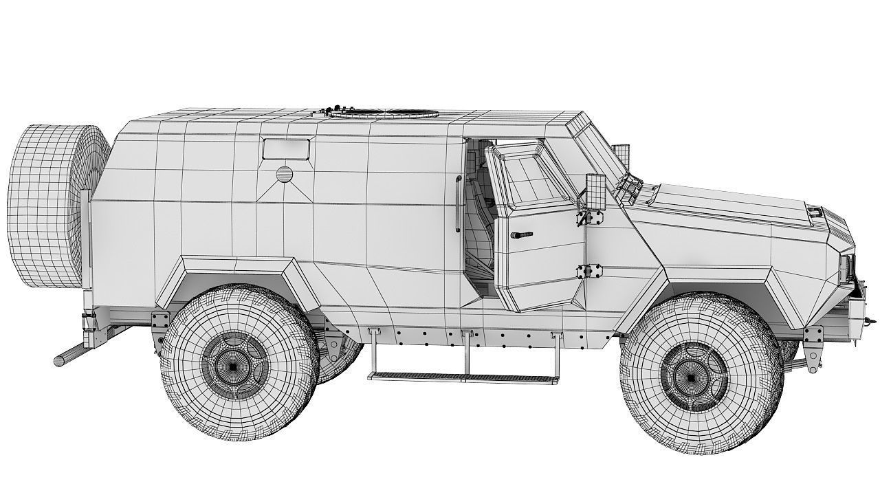 Military vehicle 3D model_8