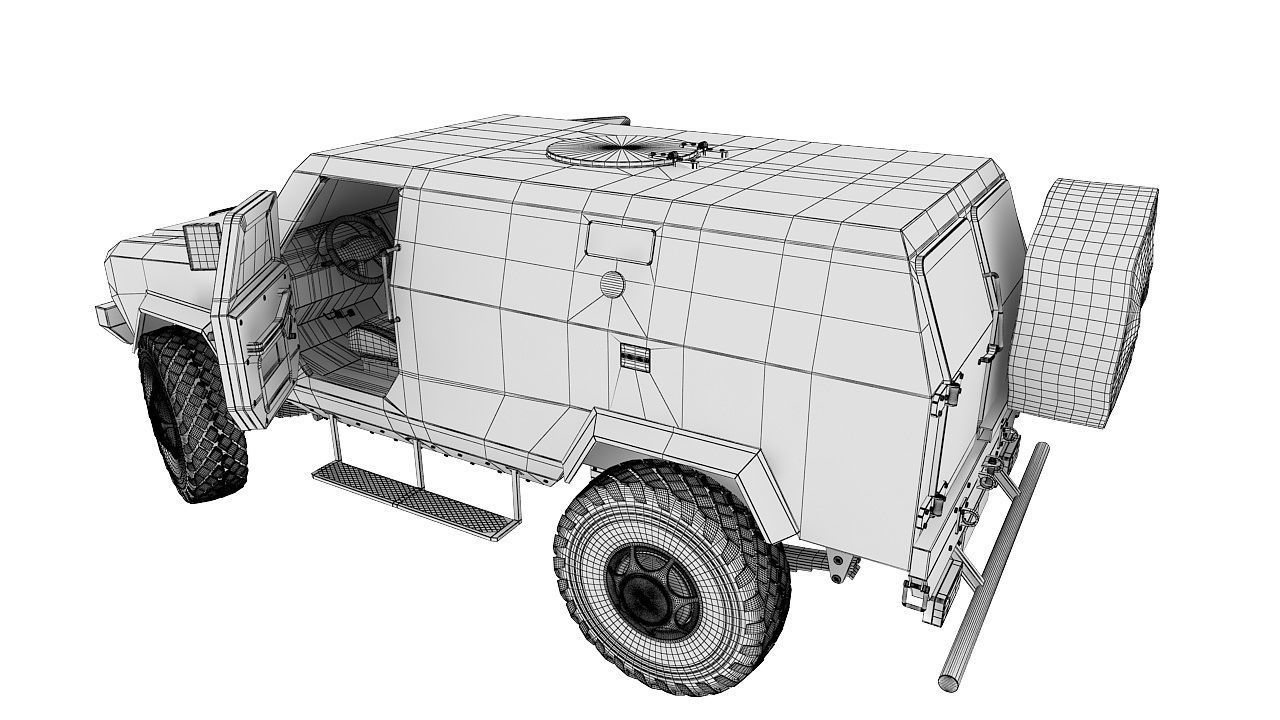 Military vehicle 3D model_12