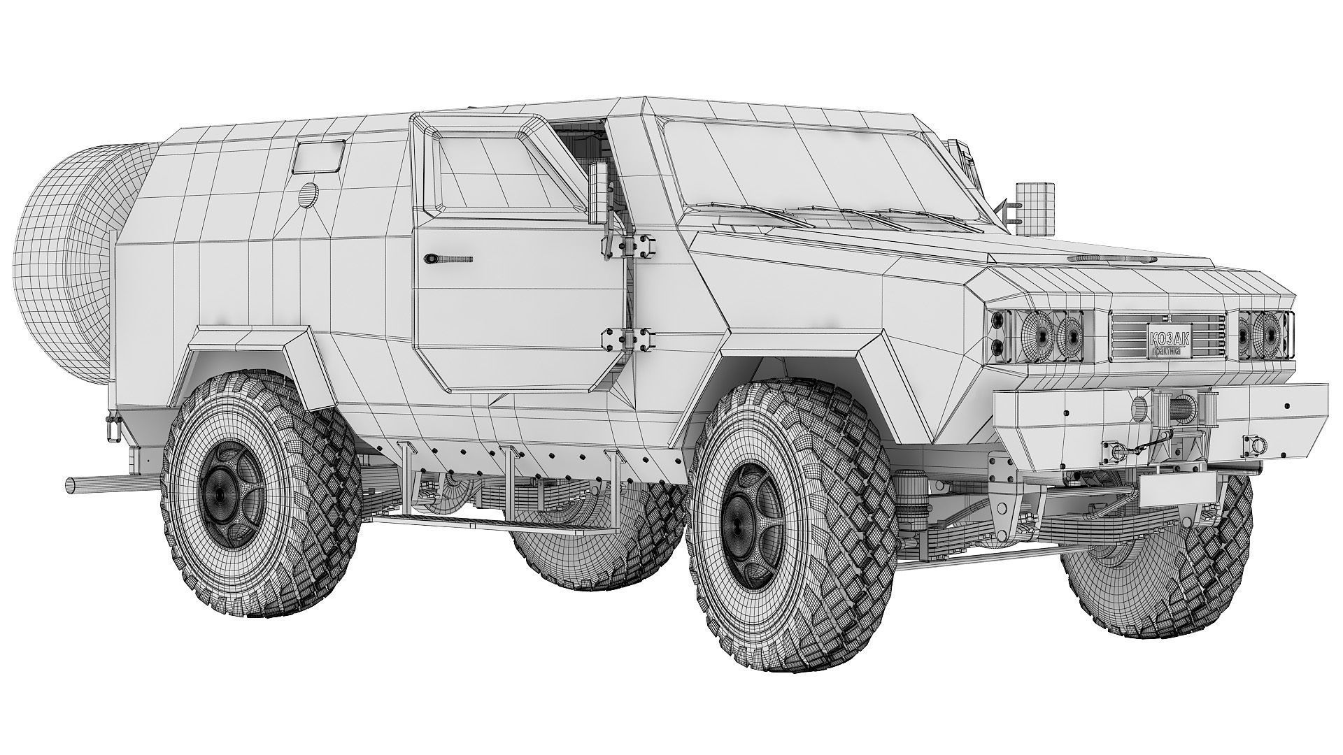 Military vehicle 3D model_38