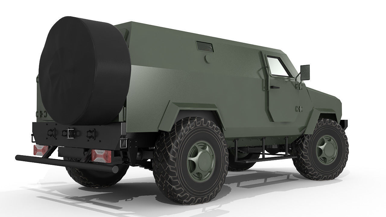 Military vehicle 3D model_4