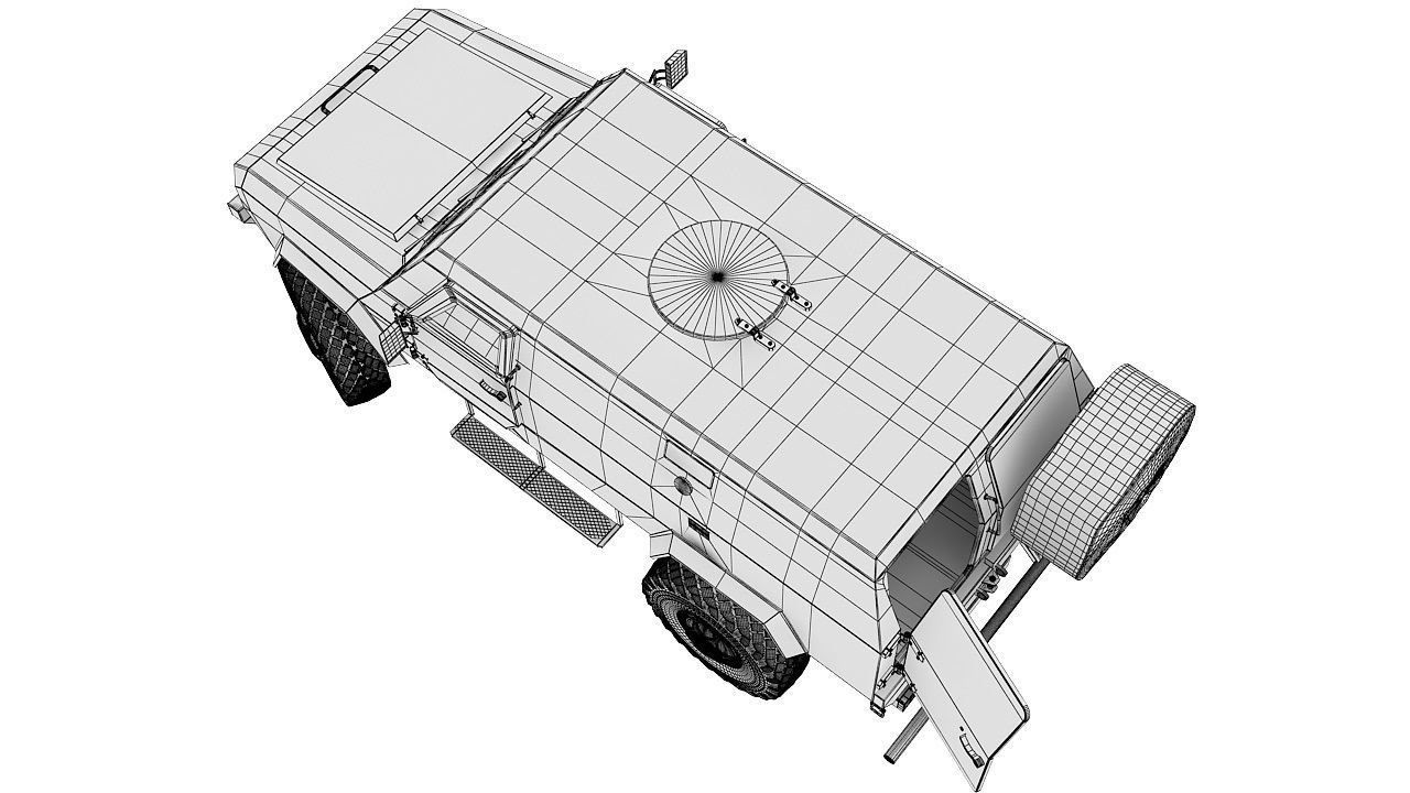 Military vehicle 3D model_5