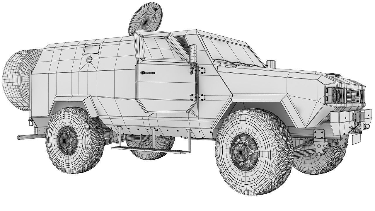 Military vehicle 3D model_30