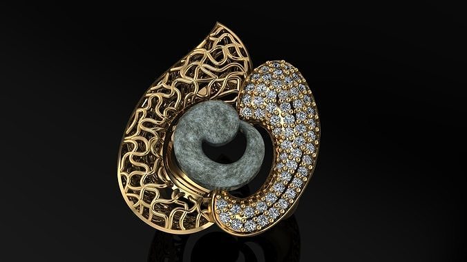 ring gold 3D print model