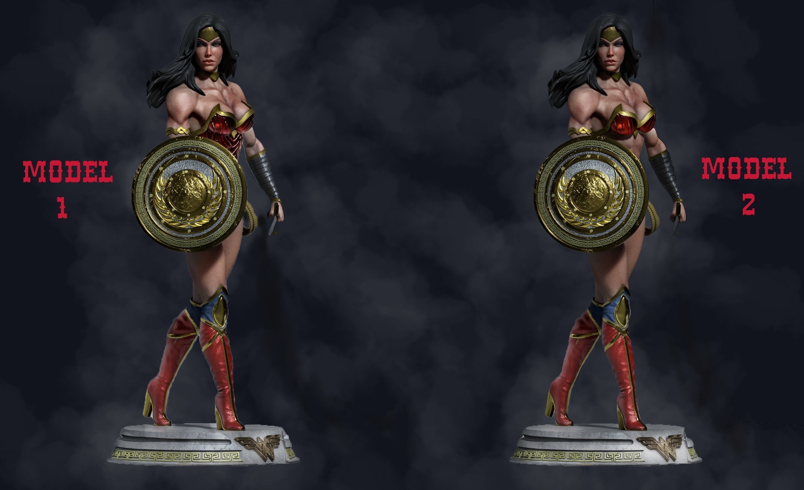 Wonder Woman Model 1 3D Print 3D print model_2