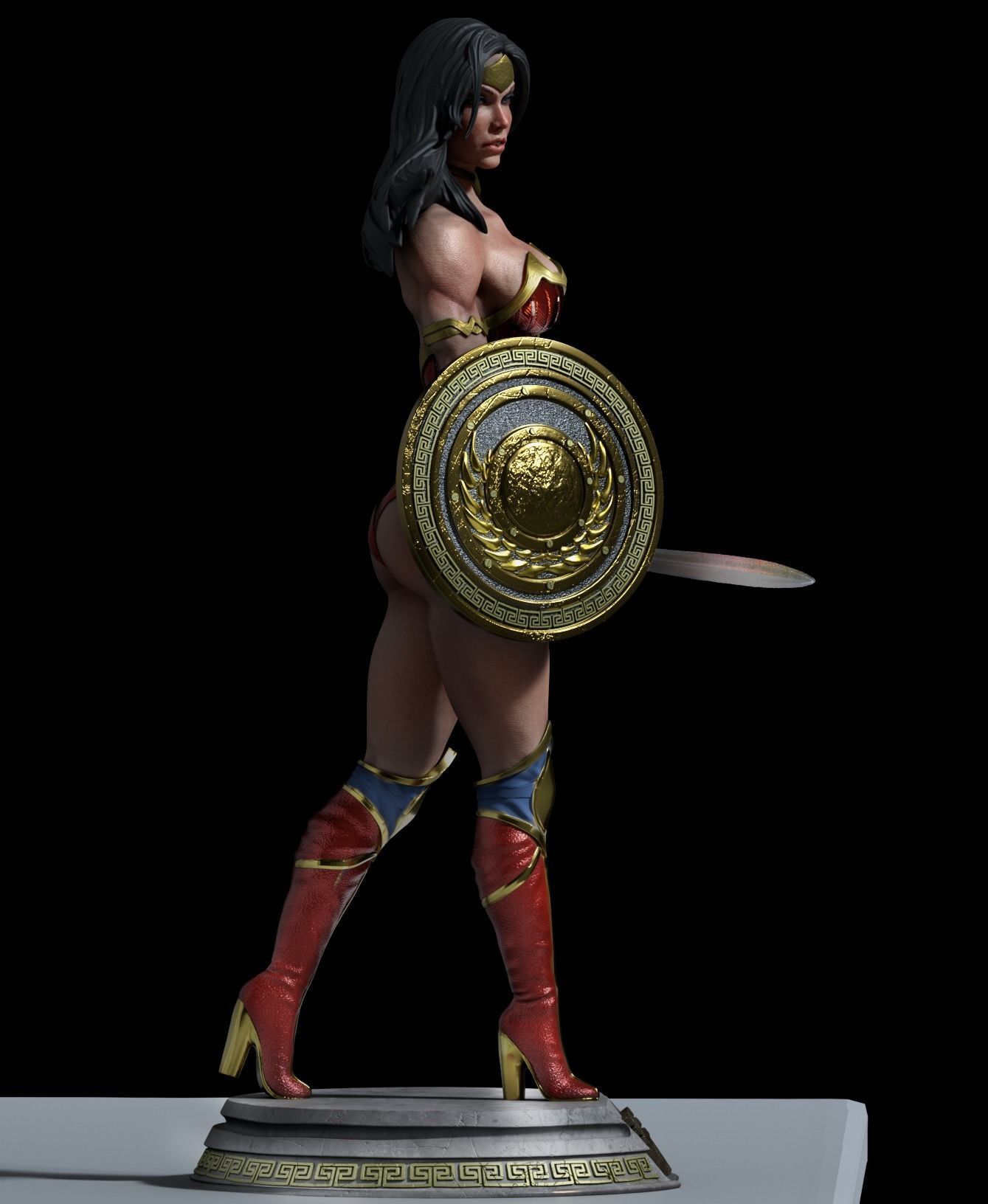 Wonder Woman Model 1 3D Print 3D print model_7