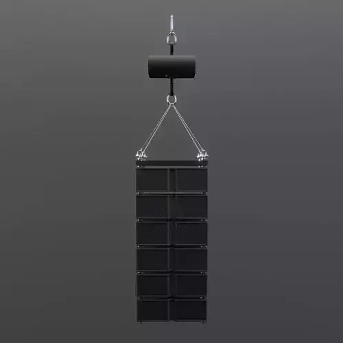 Line Array Speakers Low-poly 3D model
