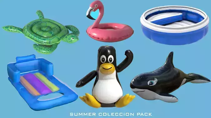 SUMMER COLECCION PACK 3D Model Collection