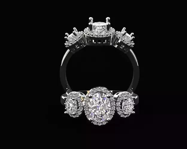 Triple Oval Ring