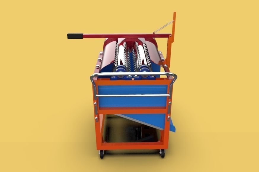 COCONUT PEELER DEHUSKING MACHINE 3D model_6